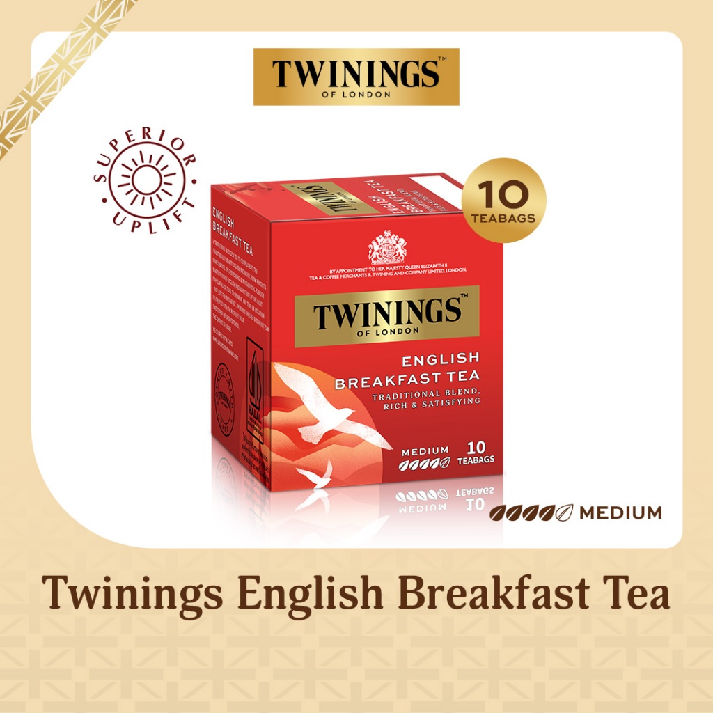 Twinings Teh Hitam Black Tea - English Breakfast Tea 10x2g
