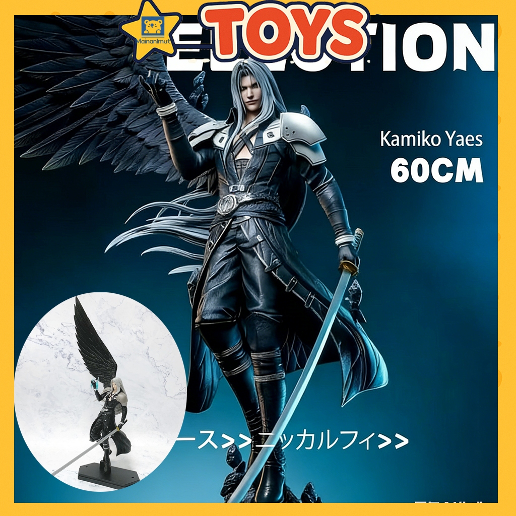 45cm Final Fantasy 7 Ultimate Bad Ending Sephiroth Special Forces Villain Figure / Action Figure Dek