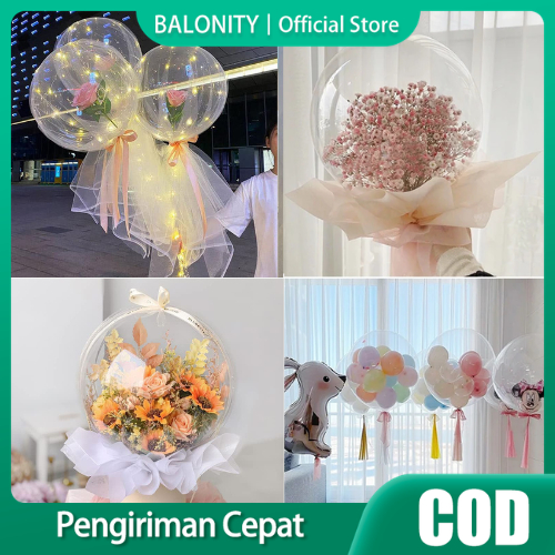 Balon Bobo 50pcs Balon Gelembung Uk 10-36 Inch Balon Gelembung Transparan untuk Dekorasi Pesta Ulang