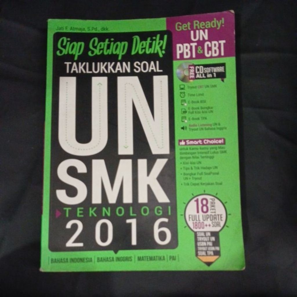 Soal un smk teknologi 2016 bahasa indonesia bahasa inggris matematika pai