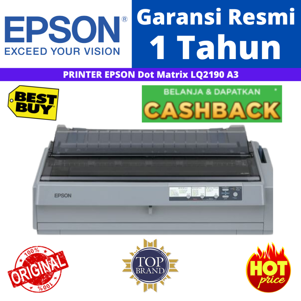 Printer Epson LQ-2190 LQ2190 Dot Matrix Printer