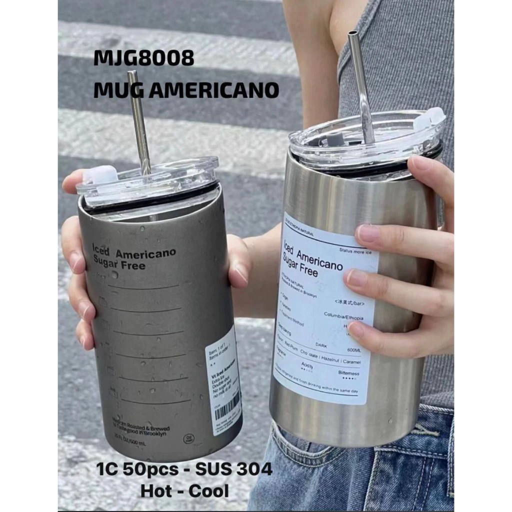 Mug Stainless Americano Tahan Panas