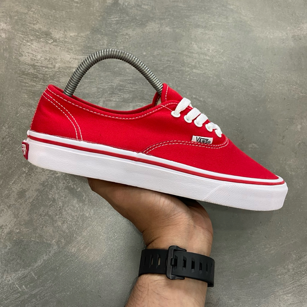 [Size 40] Rare Vans Authentic Classic Red Chilli Second Kondisi Mulus Nominus Like New Anggap Beli B