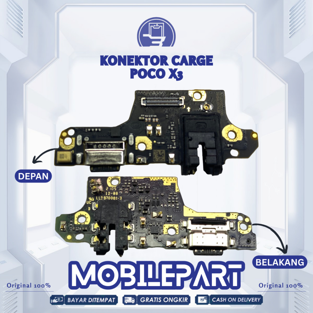 KONEKTOR CHARGER / PAPAN CHARGER POCO X3 PRO / X3 NFC ORIGINAL 100%