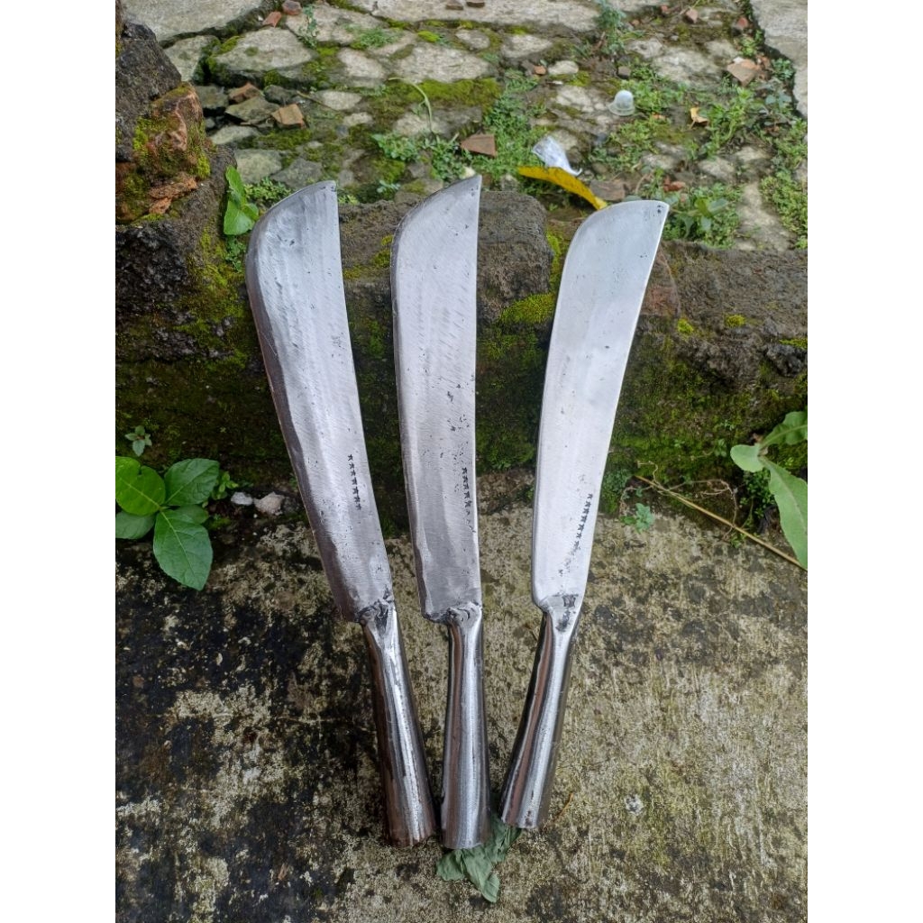Pisau Potong Kayu dan Bambu, per Baja anti karat gagang besi, panjang 50cm