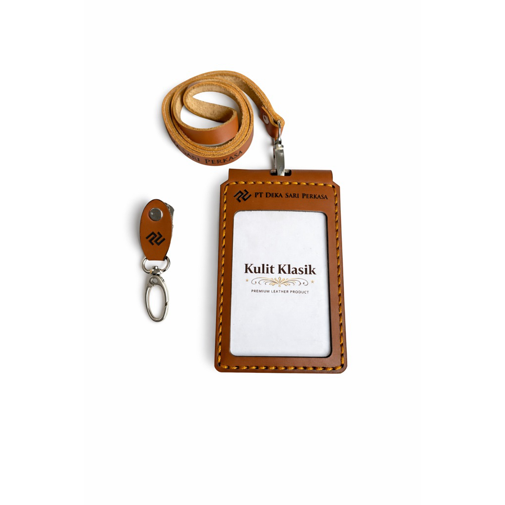 ID Card Holder Kulit Premium 4 Lapis + magnet Custom