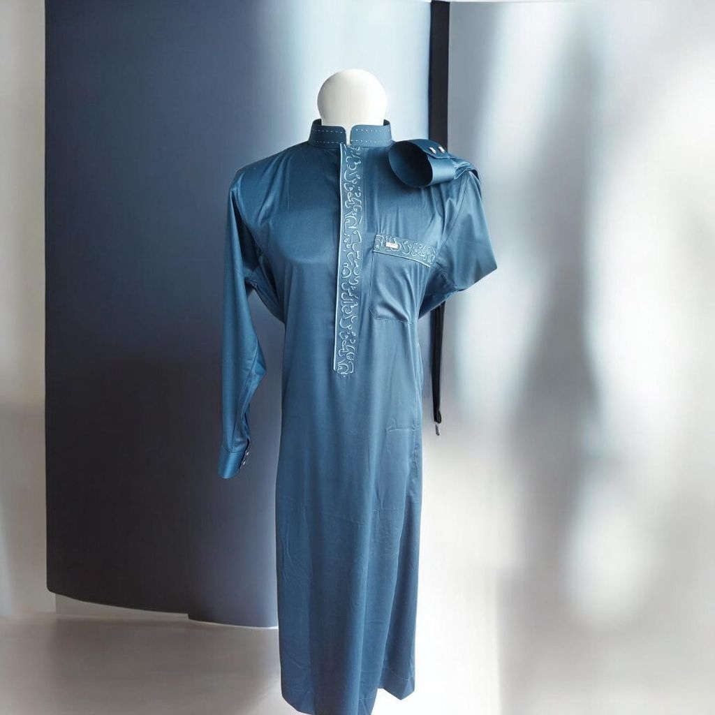 gamis sultan al wafa/jubah al wafa embos/gamis medium gold