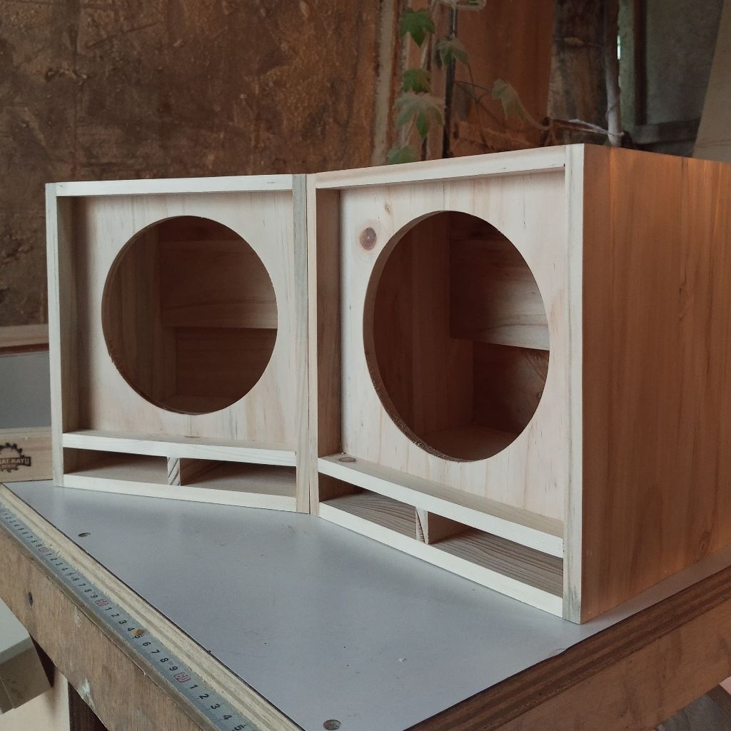 Box Speaker Mini Scoop 5inch/6inch Bahan Jati Belanda