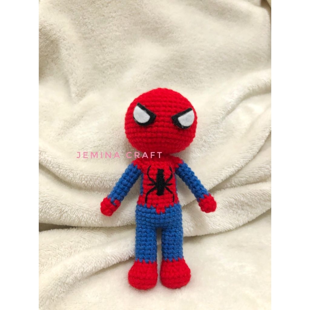 Crochet Spiderman | Boneka Spiderman Rajut | Handmade | Souvenir