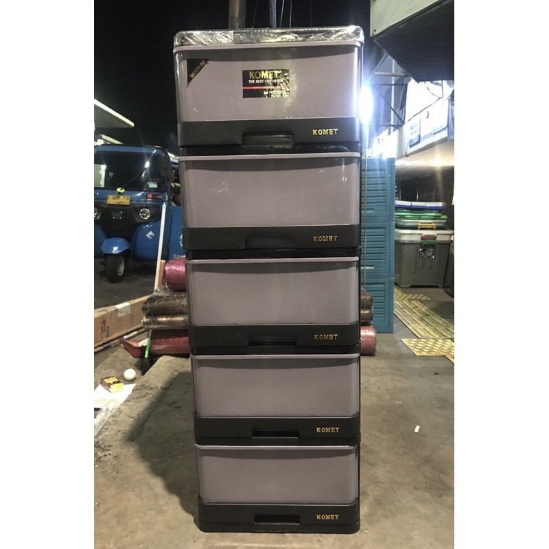 KOMET - Laci Container Excel Susun 5 MEDIUM Container Komet/ Excel Plastic  Susun  Lemari Laci Komet