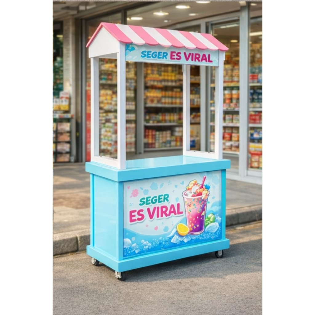 Booth koper / booth portable / gerobak lipat / meja lipat / booth lipat