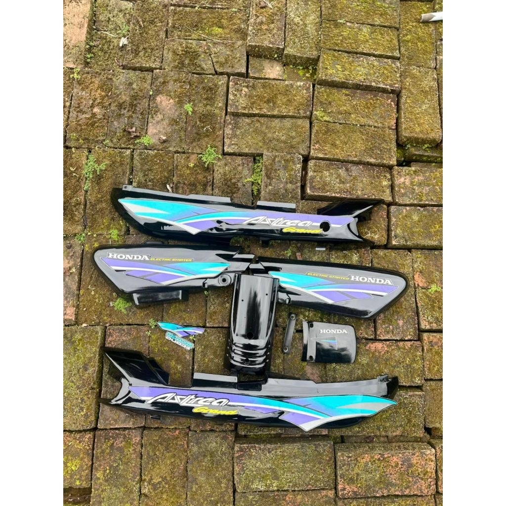 bodi set box aki honda astrea grand sabit biru 96 bodi grand sabit 96