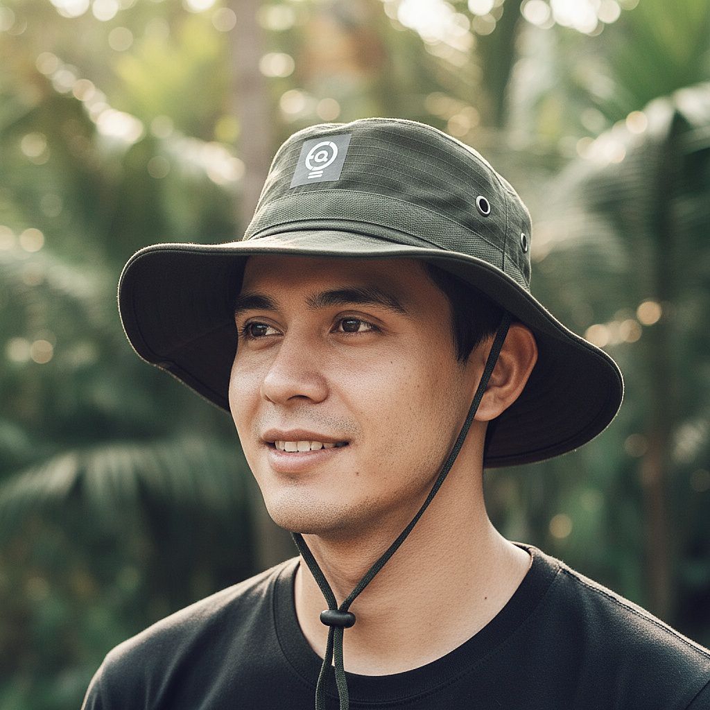 Topi Rimba Hat Adventure Taktikal Polos Army Jungle Hunter Hat Buckets