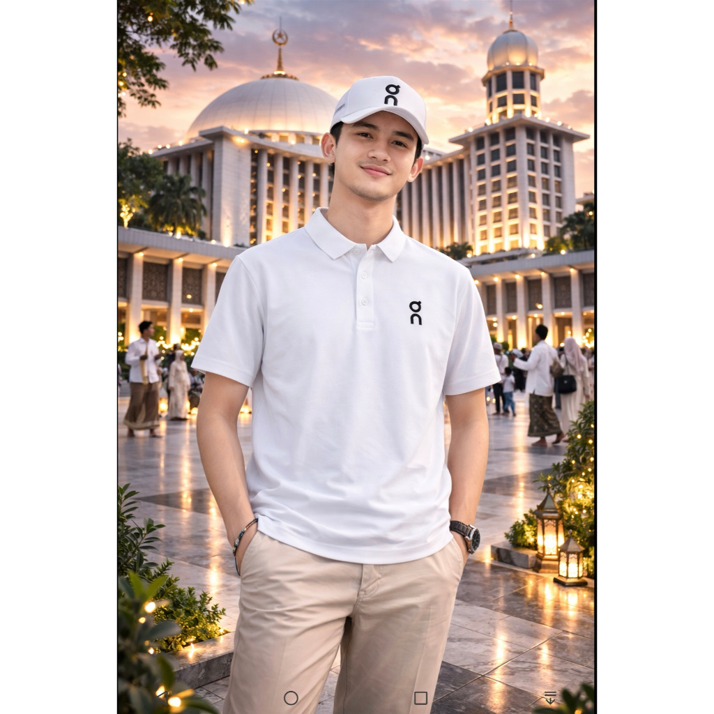 Kaos Kerah Polo PRIA ON CLOUD SEAMLESS ICE SILK Pendek Dryfit Pria Tanpa Jahitan ukuran besar jumbo 