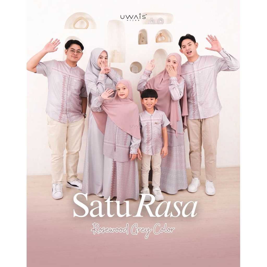 Readystock, Rosewood Grey, sarimbit Uwais Hijab, Satu Rasa, original
