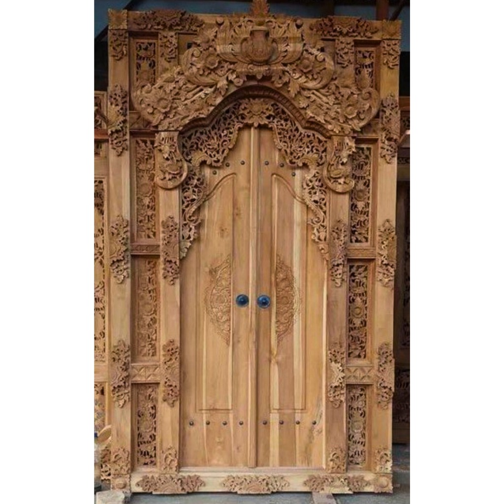 Pintu Gebyok Still Bali Pintu Rumah Kayu Jati Ukir Jepara / Pintu Gebyok Ukir Jati Jepara
