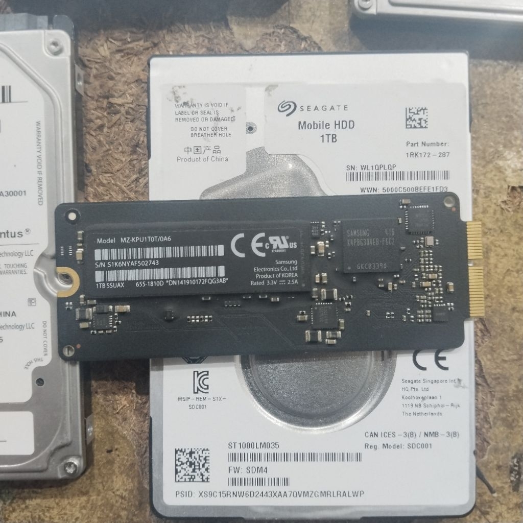 ssd macbook pro 1 tb original copotan unit