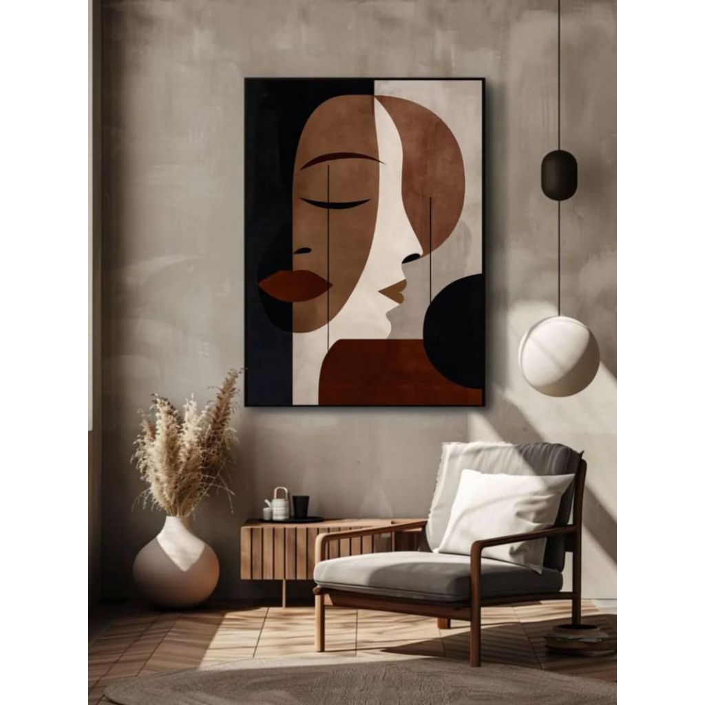 lukisan minimalis hiasan dinding ruang tamu kamar