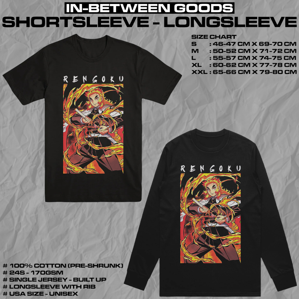 DEMON SLAYER - RENGOKU | T-SHIRT | LONGSLEEVE | ANIME MERCH