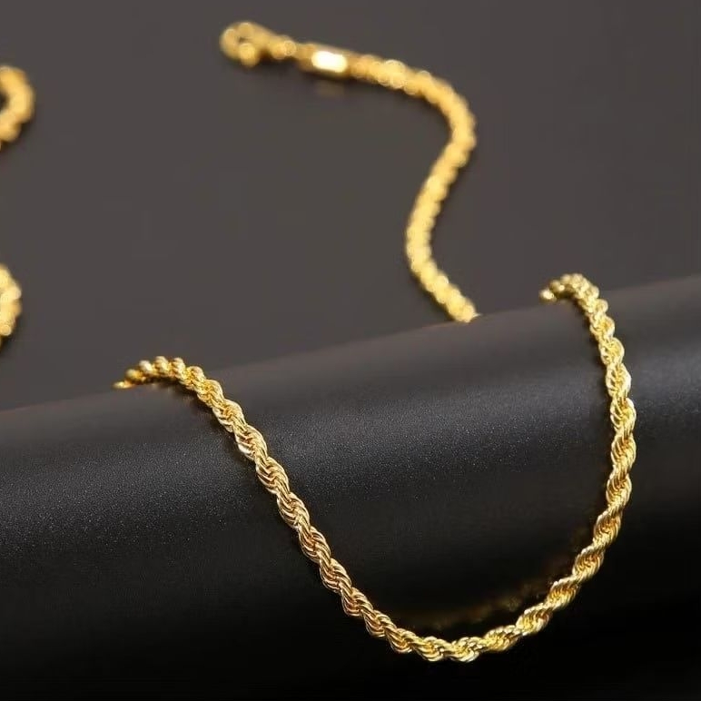 Kalung Titanium Panjang 50cm/60cm Kalung Terbaru Unisex