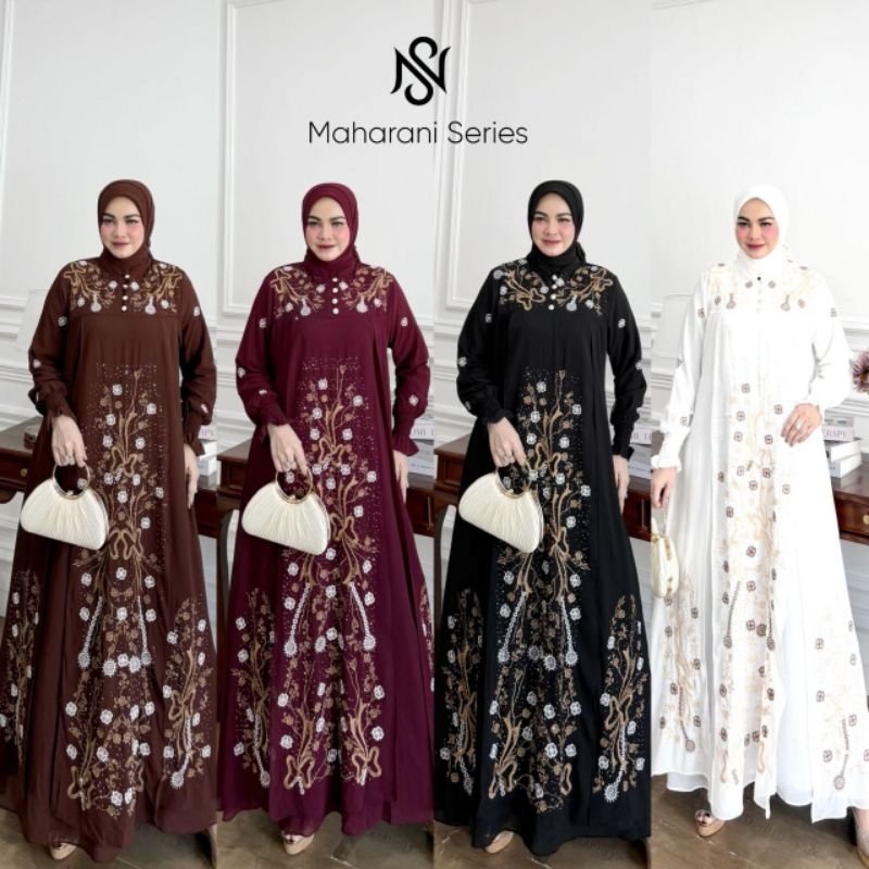MAHARANI SERIES BY NAIS SYARI GAMIS SETT HIJAB EDISI LEBARAN BY NAIS SYARI