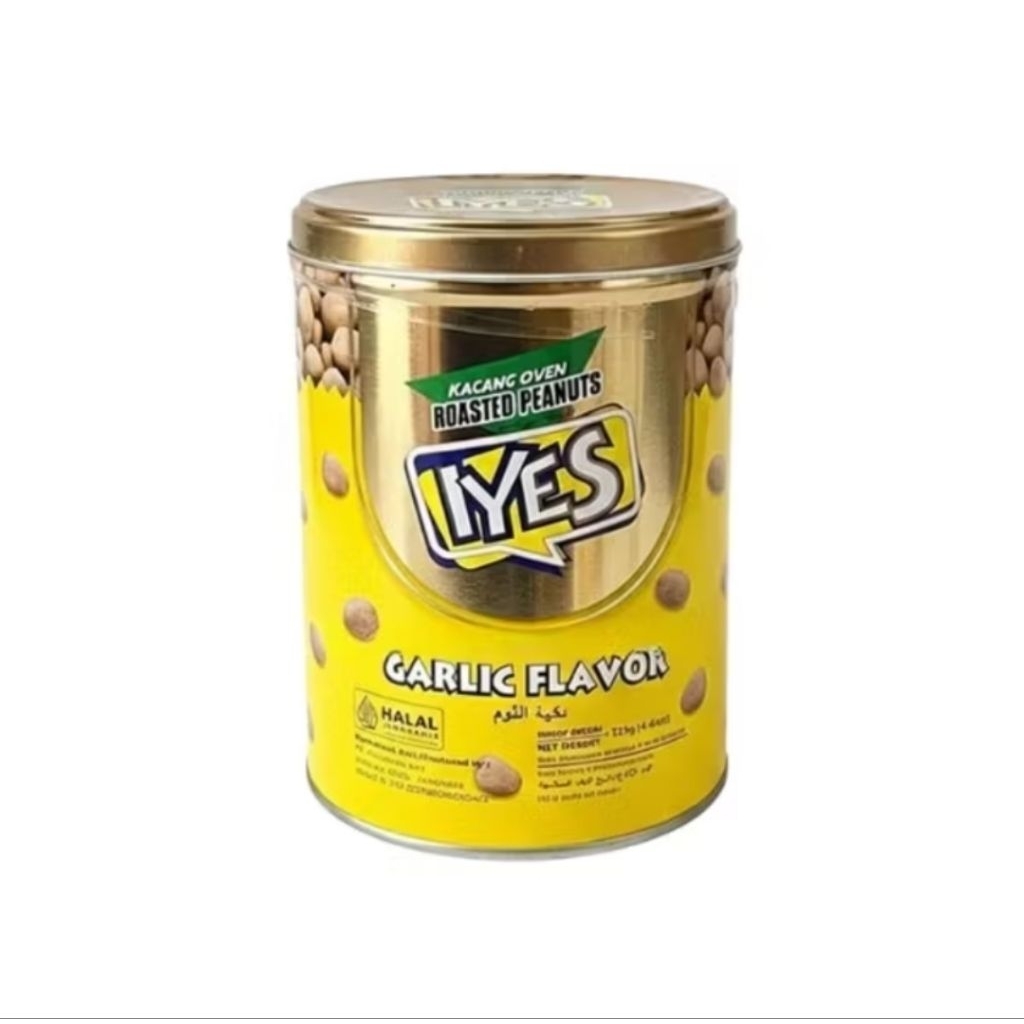 IYES Kacang Oven Roasted Peanuts Garlic Favour Kacang Bawang 125g