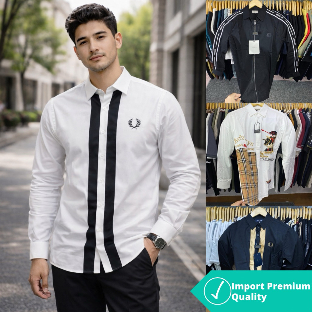(FREE ONGKIR)KEMEJA PANJANG IMPORT PRIA BRANDED MIRROR VVIP ( kemeja import pria , kemeja pria brand