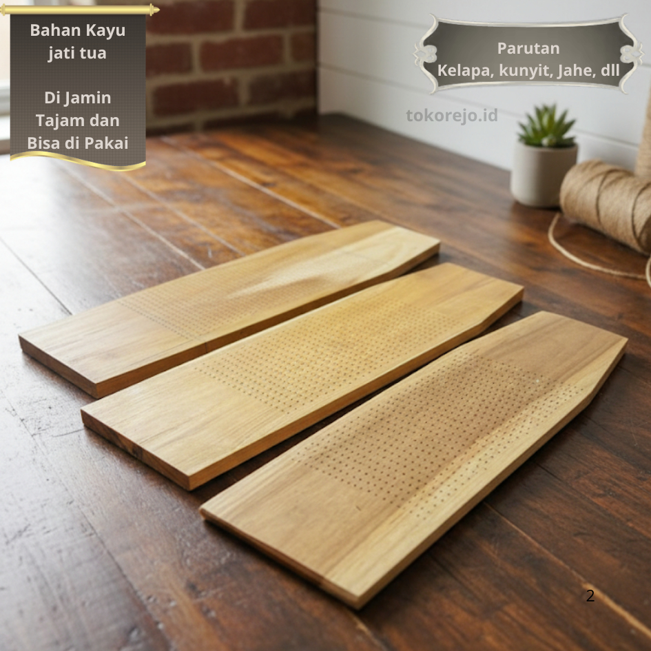 Parutan Kelapa Parut Kelapa Manual Kayu Jati Asli