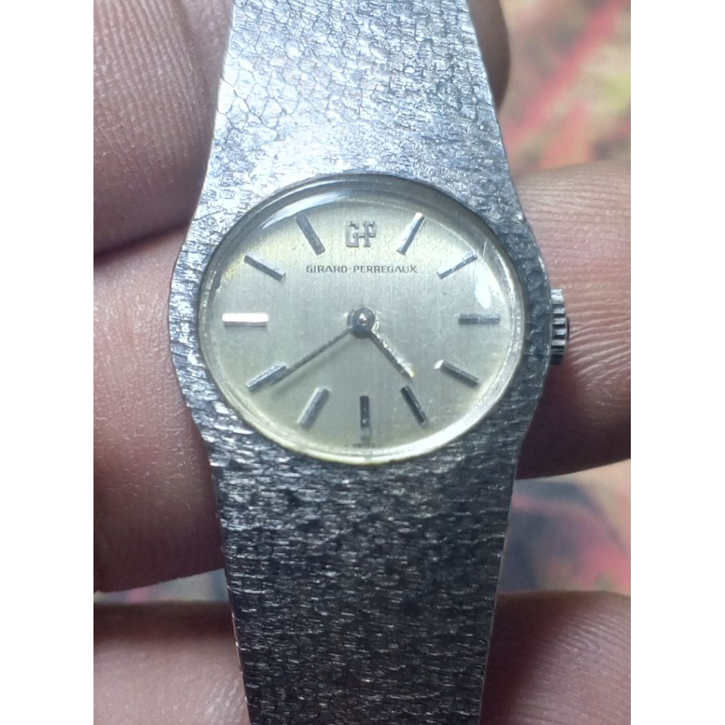 Jam Tangan Wanita Vintage Girard Perregaux Solid silver