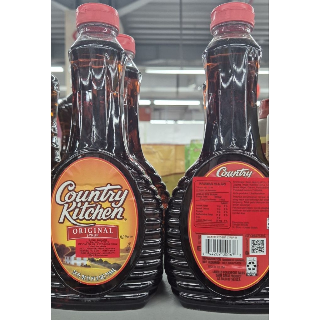 Sirup Jagung Asli / Maple Sirup COUNTRY KITCHEN Flavored Original Corn Syrup / Maple Syrup 710ml - H