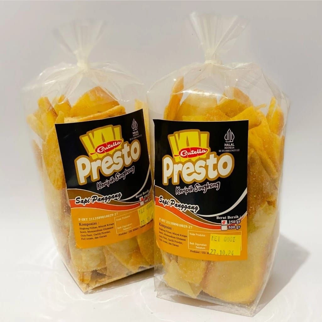 Keripik Singkong Presto 250gr Empuk Renyah