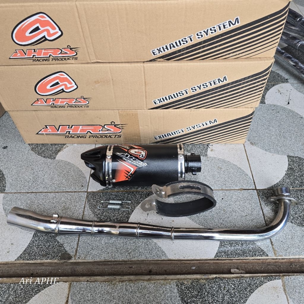 PROMO knalpot AHRS trioval chrom bebek netral universal SUPRA GRAND JUPITER Z VEGA RSMASH SHOGUN SMA