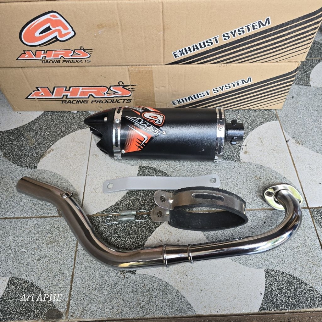 PROMO knalpot AHRS trioval chrom original MIO KARBU SPORTY SMILE SOUL KARBU FINO KARBU