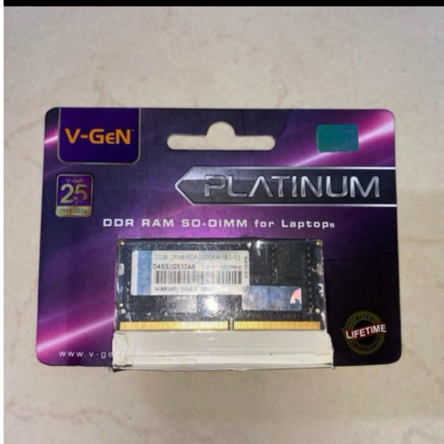 RAM DDR4 SODIMM 32GB VGEN 3200MHZ VGEN Laptop 32 Giga
