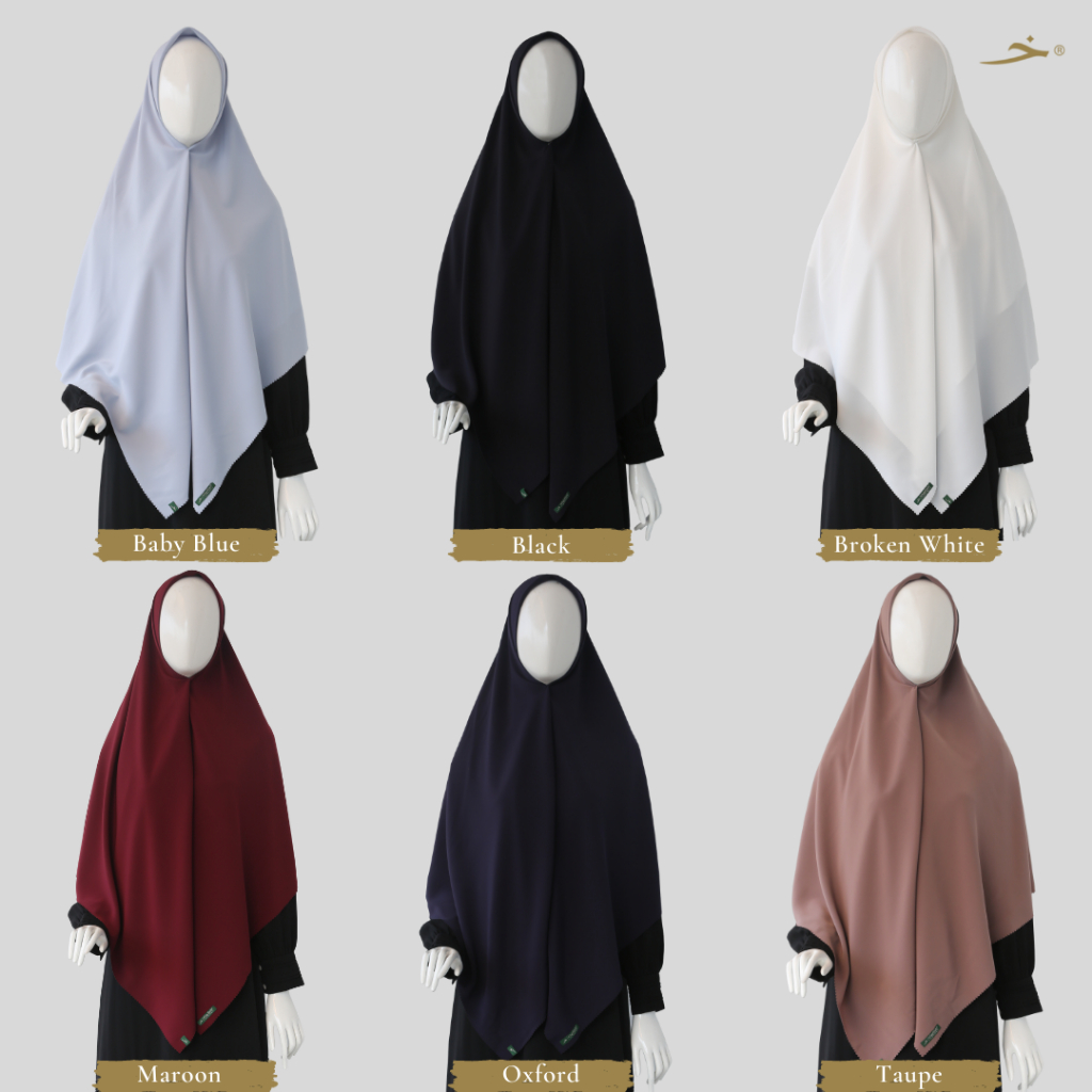 Khadijah Indonesia - Kerudung Segi Empat Yameena | Free Cadar Tali