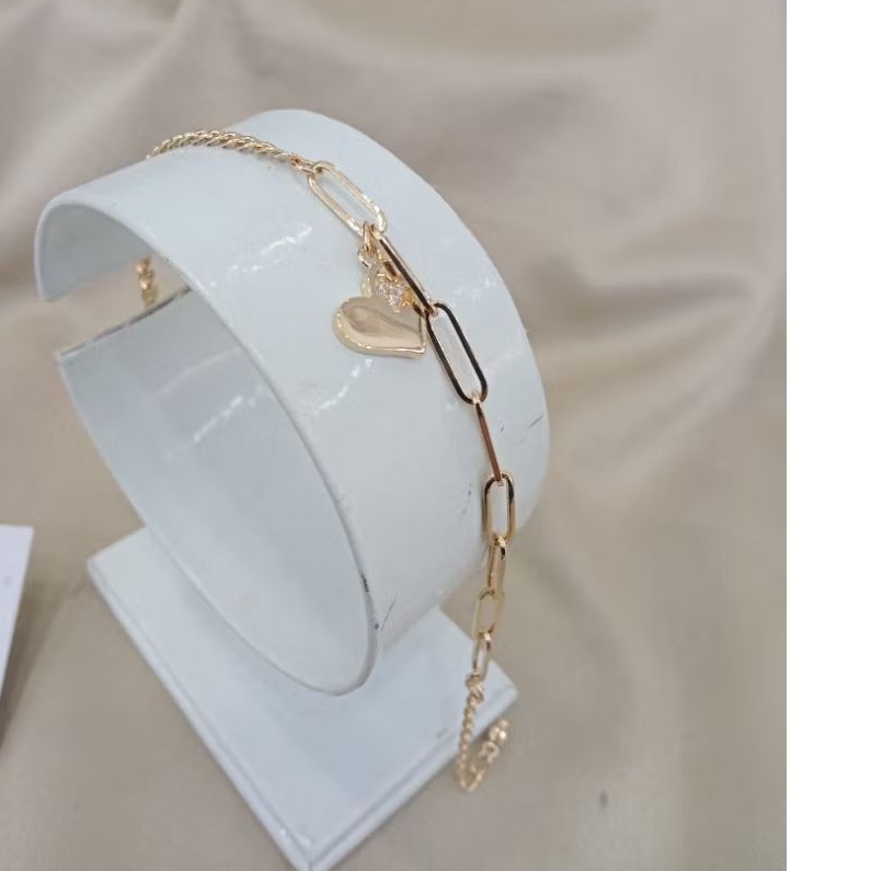 Gelang emas tua variasi hati 1