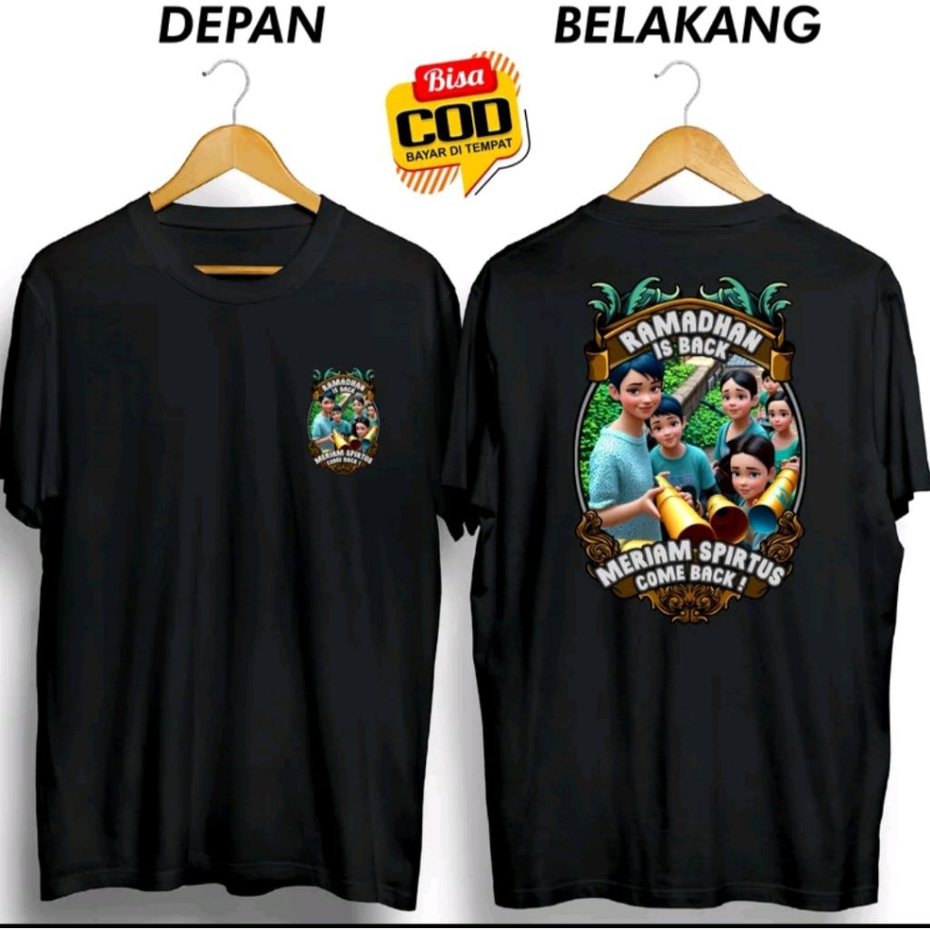 Kaos Ramadahn Is Back Meriam Spritus Distro Unisex Bahan Katun