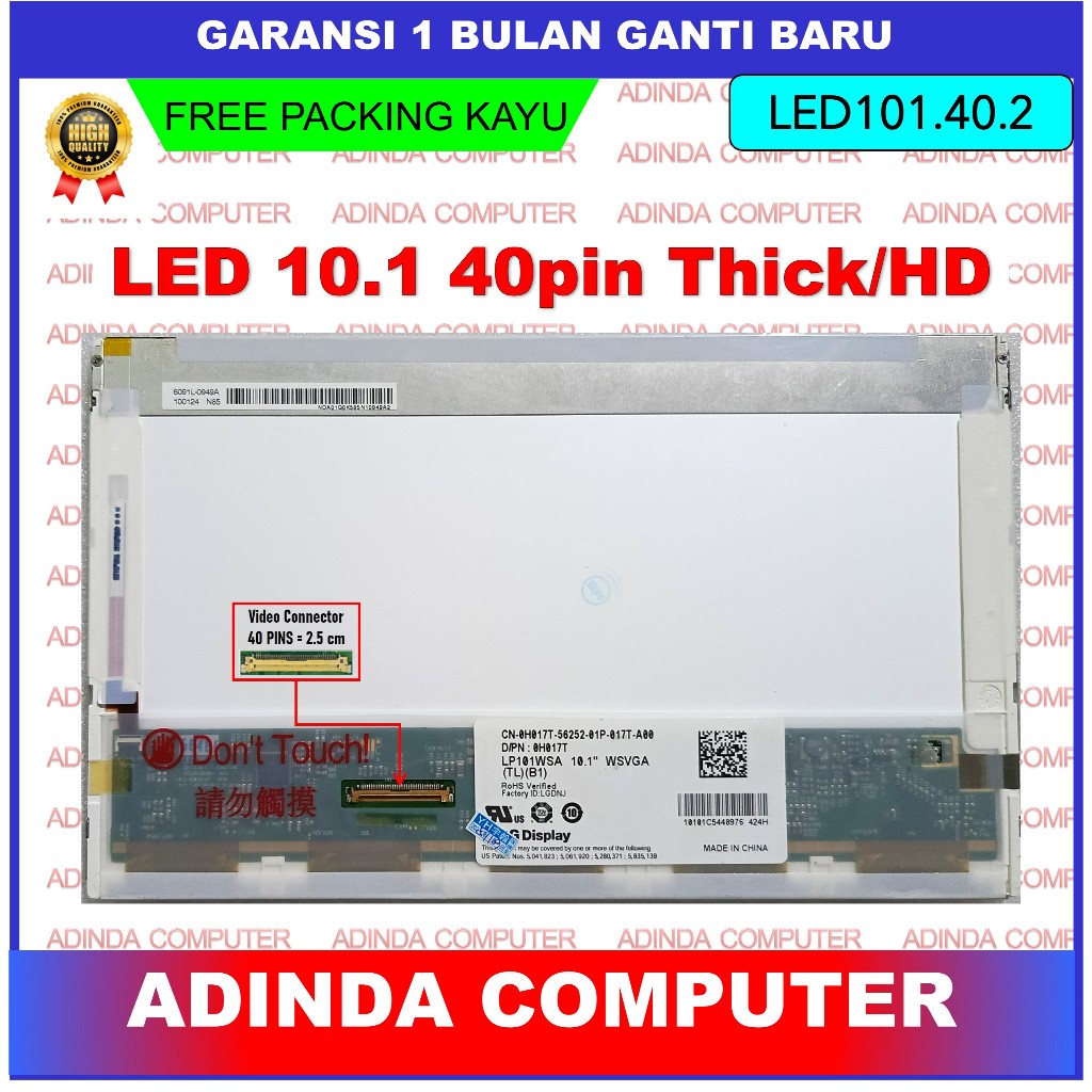 LED LCD Acer Aspire One 531 AO531h 531h 522 AO522