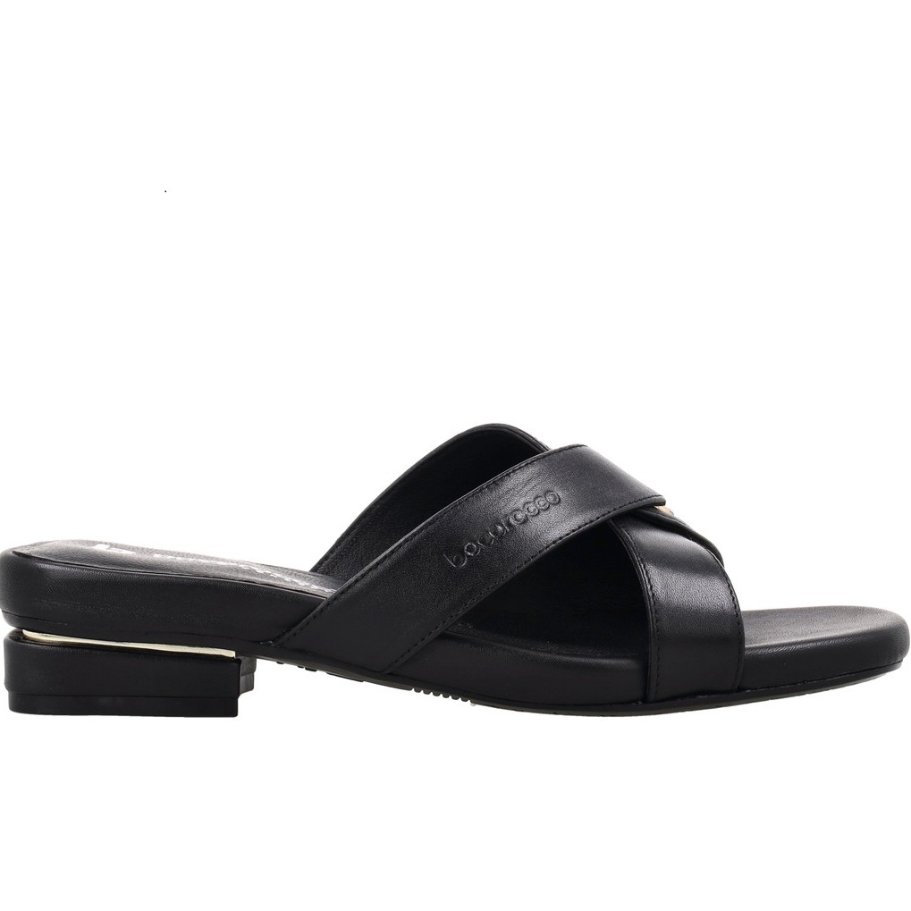 Bocorocco D.Sienna 13 Nero - Sandal Slop Kulit Wanita