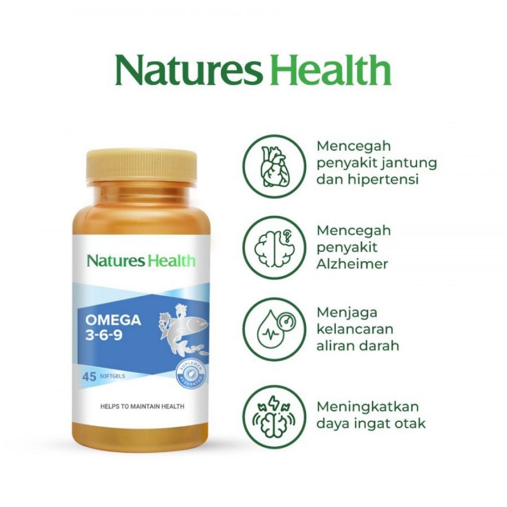 NATURE'S HEALTH OMEGA 3-6-9 BOTOL @45