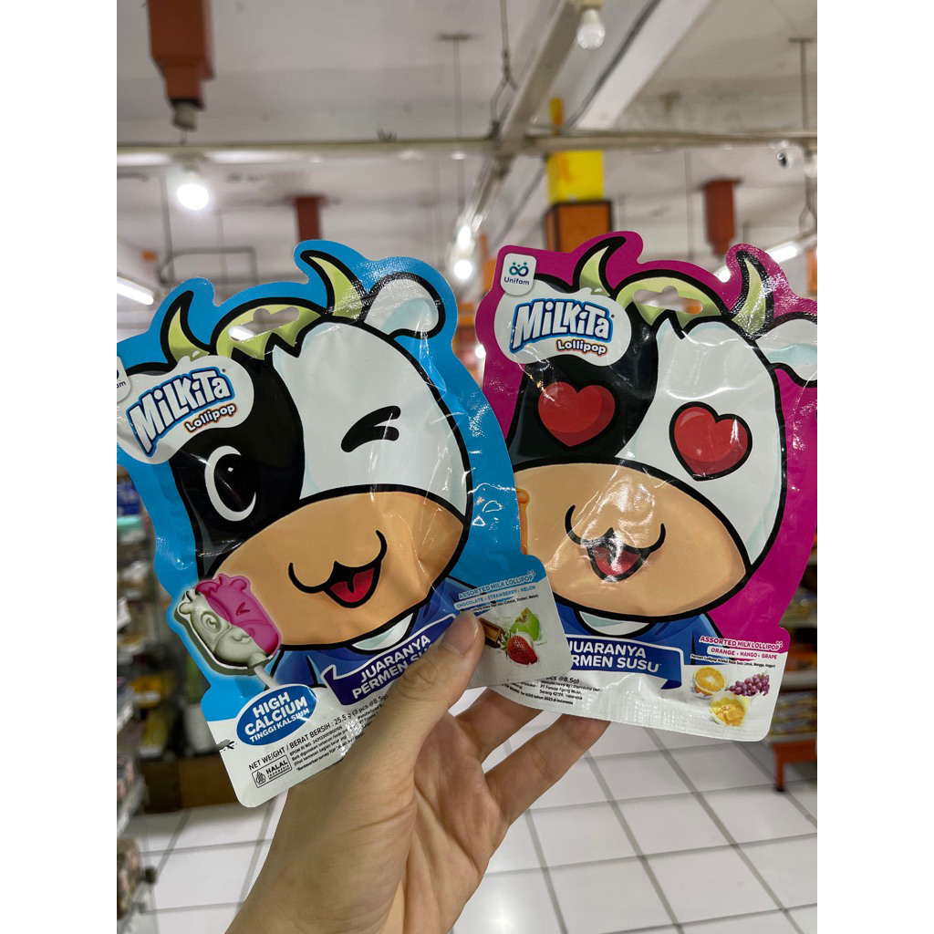 milkita lollipop isi 3 - milkita permen susu - milkita lolipop