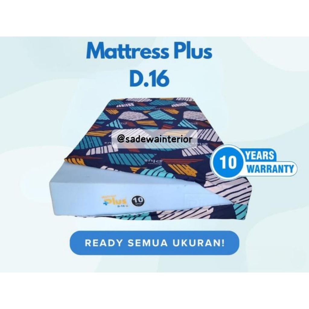Kasur Busa Inoac Mattress Plus Spark D 16 Tebal 20cm Garansi Resmi 10 Tahun 180x200x20 160x200x20 14