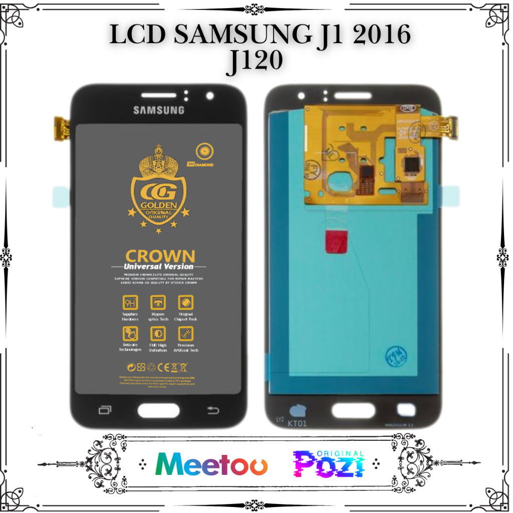 LCD SAMSUNG J1 2016 AAA CONTRAS / (SAMSUNG GALAXY J1 2016) / J120 TOUCHSCREEN FULLSET COMPLETE ORIGI