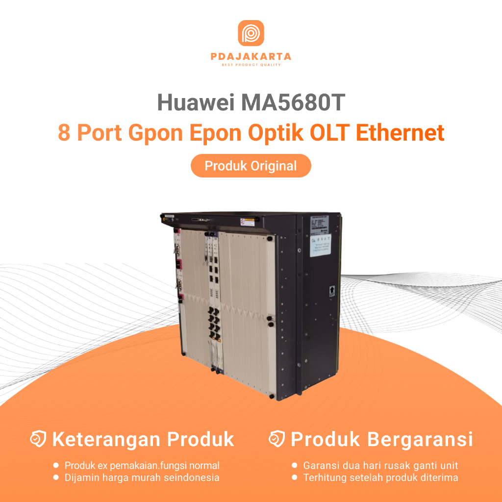 Huawei MA5680T 1G 8 Port Gpon Epon Optik OLT Ethernet Bekas Original