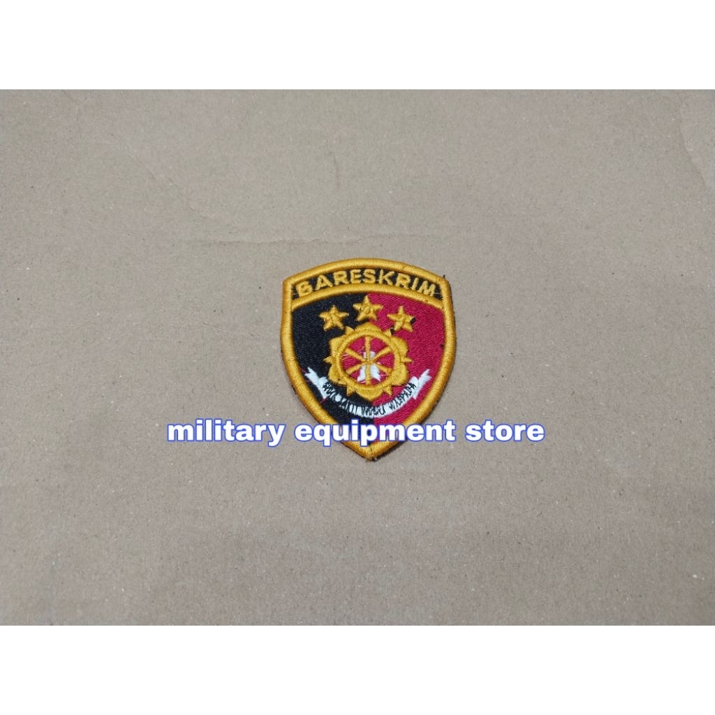 BORDIR TIMBUL LAMBANG LOGO BARESKRIM - ATRIBUT BORDIR TIMBUL POLRI