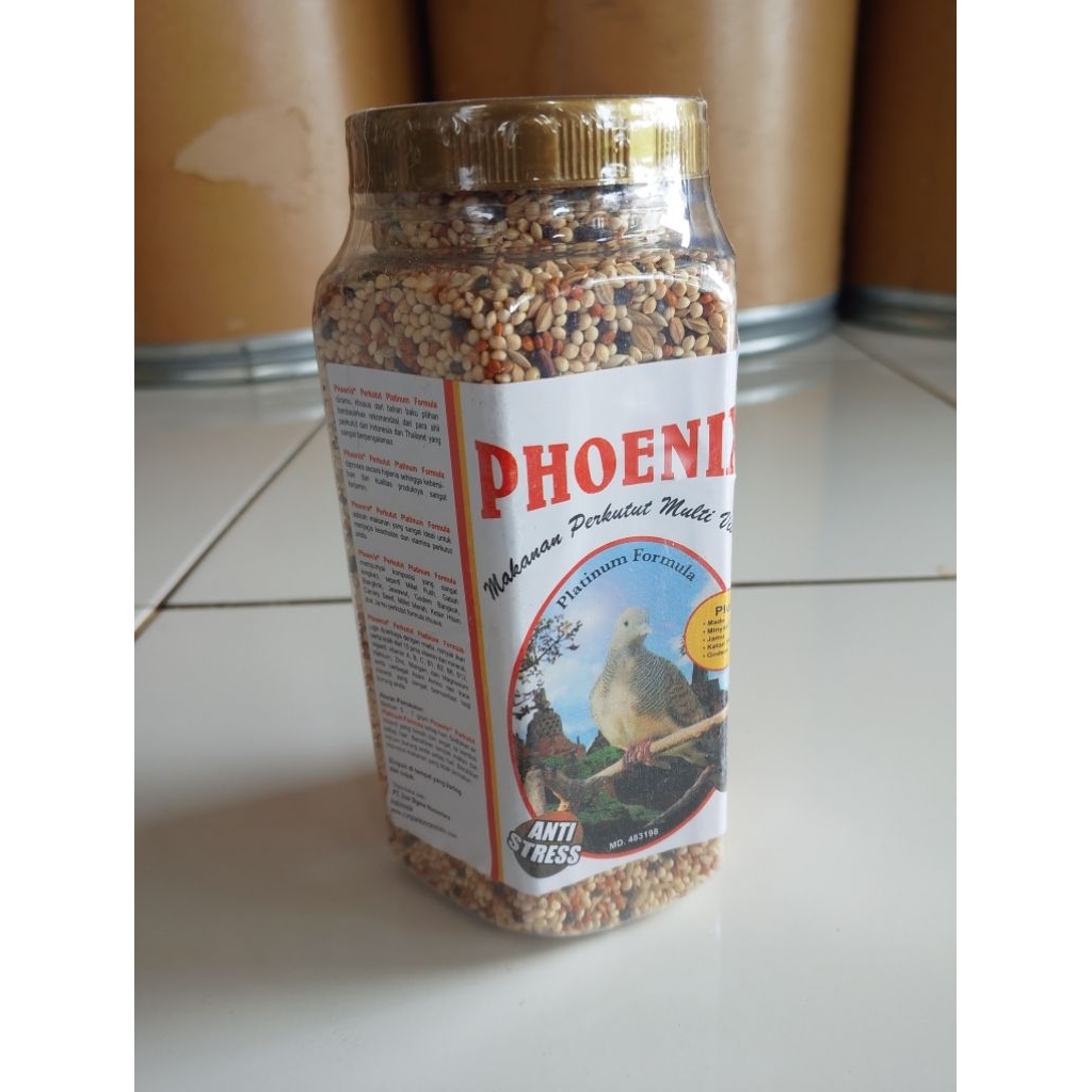 Pakan Burung Perkutut Phoenix Anti Stress 520g - Menjaga Kesehatan dan Stamina Burung