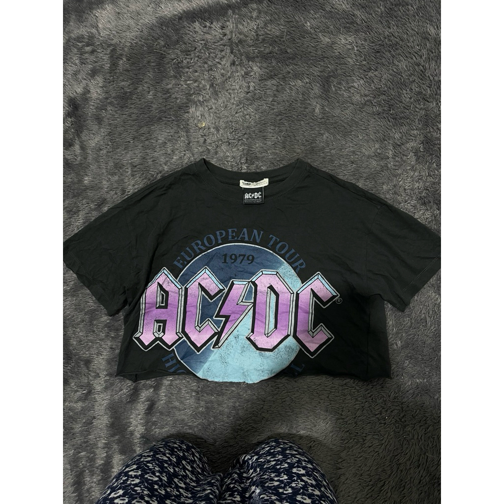 crop pull&bear x acdc size M