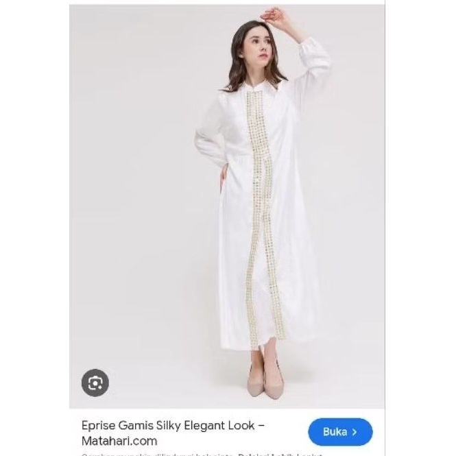 (X) Eprise Gamis Silky Dress Elegan