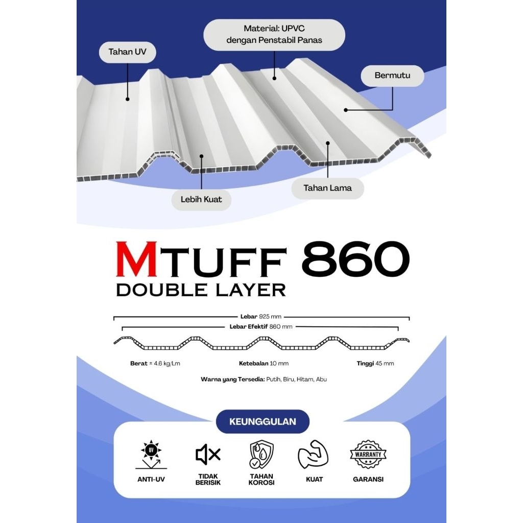 ATAP | ATAP UPVC DOUBLE LAYER 860