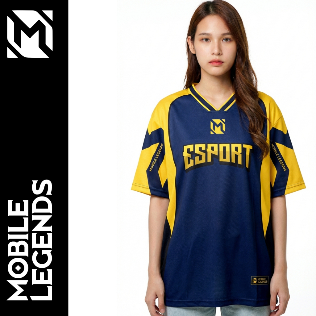 Baju ML Jersey ML Mobile Legend Oversize Anak & Dewasa Full Print Gratis Nama Logo Sponsor